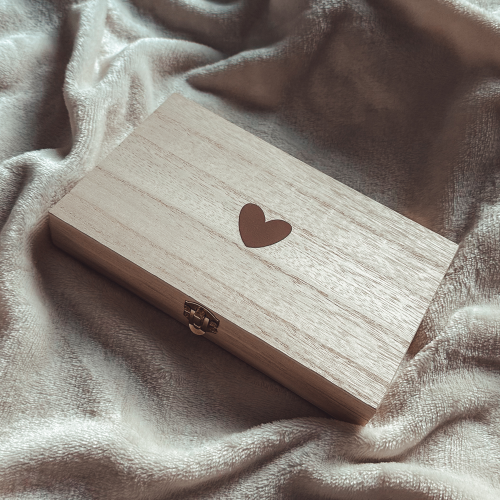 Houten Aankondigingsdoosje - We're expecting