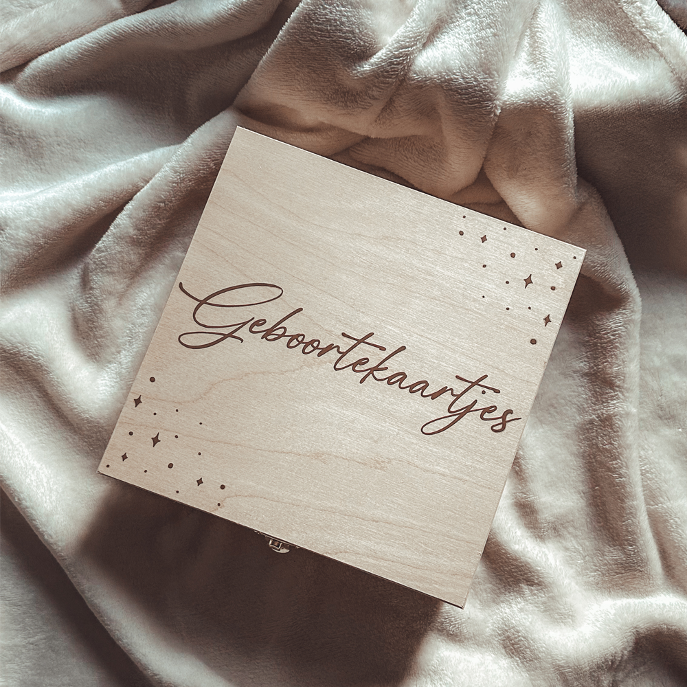 Bewaardoos ‘Geboortekaartjes’ - Starry Night