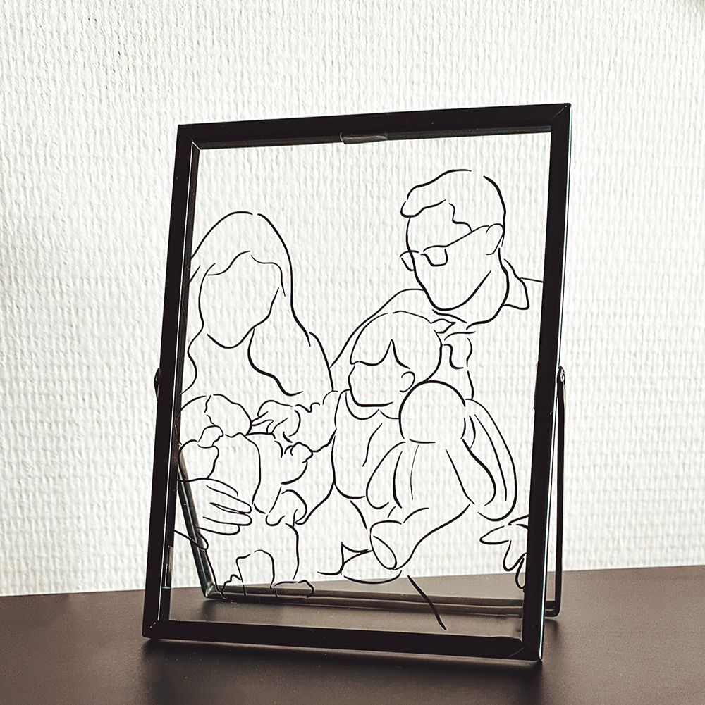 Lijntekening fotolijst