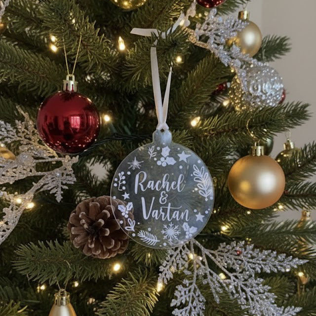 Kerstkrans met namen